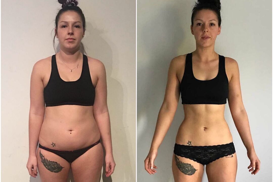 преди и след загуба на тегло